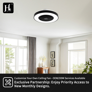 20 inch bedroom safety blade quiet Dc motor intelligent LED <b>ceiling</b> fan with speaker - Product Image 5