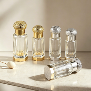 Frascos de Perfume Estilo Árabe de 3ml, 6ml, 12ml - Botellas de Vidrio <span class=keywords><strong>para</strong></span> Aceite de Agarwood <span class=keywords><strong>con</strong></span> Tapas de Aleación de Zinc, Diseño Sellado, Personalizables - Product Image 2