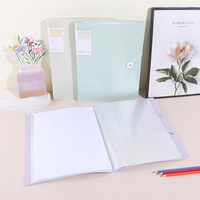 Carpeta de archivos transparente para documentos de libros de exhibición de tamaño A4, carpeta de cartera de 30 bolsillos con fundas de plástico impermeables