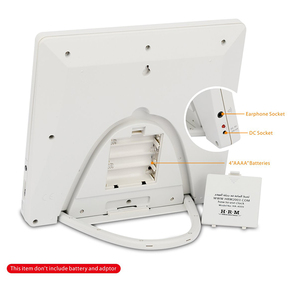 HA 4009 HA-4009 Horloge numérique murale moderne pour la maison, avec fonction de lecture du Coran et d'appel à la prière (Fazan Azan), pour les horloges islamiques <span class=keywords><strong>Al</strong></span> Harameen - Product Image 4