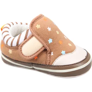 2023 moda 0-3 años niños pequeños zapatos de bebé suela de goma suave dibujos animados Bebé Zapatos de interior zapatos de andador infantil