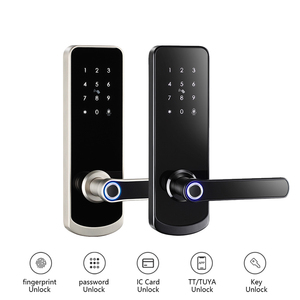 Smartek Bàn Phím Không Dây Kỹ Thuật Số Keyless Nhập Vân Tay Mật Khẩu Thẻ Door Handle Lock <span class=keywords><strong>App</strong></span> TTLock Cerradras Para Puertas - Product Image 6