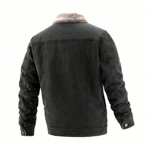 Wholesale Fashion Custom Winter Street Wear Clothes Men Blank Black Jean Denim <b>Jacket</b> - Product Image 2