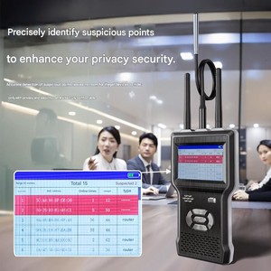Detector de Señales de Celulares Anti-Espía de Banda Ancha con IA, Sensibilidad de 10Mhz-6Ghz, Detección de Señales 4G/5G, Rastreador <span class=keywords><strong>GPS</strong></span>, Detector de Micrófonos Ocultos - Product Image 1