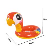 Bateau flottant pour enfants en PVC écologique, forme d'animaux, lit d'eau gonflable pour piscine