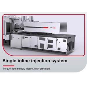 Machine de moulage par injection industrielle automatique Va550 à deux plateaux pour le traitement du plastique PVC ABS PC - Product Image 3