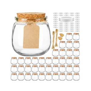 ขวดแก้ว100มล. 150มล. 200มล. พร้อมจุกพลาสติกฝาโลหะสำหรับนมคัสตาร์ดพุดดิ้งน้ำผลไม้อื่นๆจำหน่ายโดยโรงงาน - Product Image 1