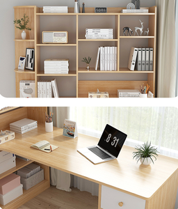 Meuble de bureau ou d'étude moderne Support de bureau assis Support de bureau Table de bibliothèque réglable - Product Image 3