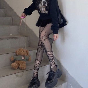 Dark Goth <span class=keywords><strong>Araignée</strong></span> Creux <span class=keywords><strong>Filet</strong></span> <span class=keywords><strong>De</strong></span> Pêche Doux Cool Hot Girl Noir Femme Bon Match Show Mince Bas Collants - Product Image 5