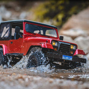 Nouvelle voiture RC FMS 1/10 Mashigan V2 <span class=keywords><strong>Rock</strong></span> Crawler RS Rouge 4x4, véhicule rétro d'escalade à l'échelle, cadeau de Noël pour adultes et enfants, jouets d'aventurier - Product Image 5