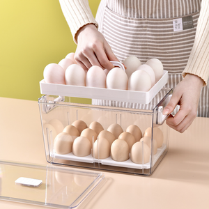 Food Safe Plastic 30 Separate <strong>Eggs</strong> Storage <strong>Box</strong> Tray Organizer <strong>Egg</strong> Container for Refrigerator - Product Image 3