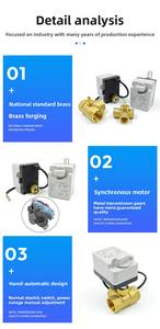 Умный Wi-Fi Электрический латунный шаровой клапан - Product Image 6