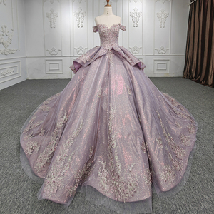 Robes de soirée longues en organza à épaules dénudées avec volants pour femmes, Jancember 1105-1 - Product Image 1