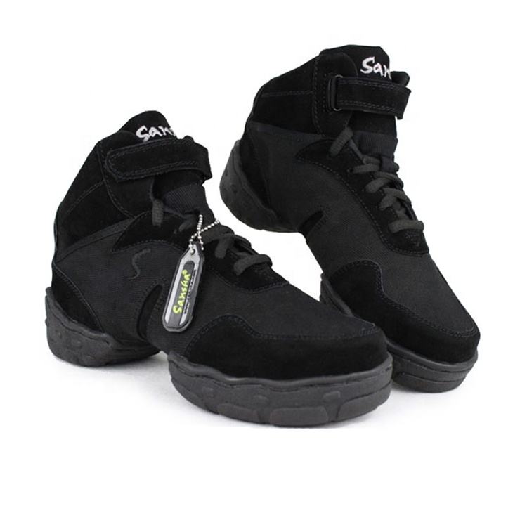B52 Hip Hop Sapatos Sapatos De Dança Guangzhou Atacado Preto Split Sole  Dance Sneakers para Mulheres Sapatos De Dança De Rua