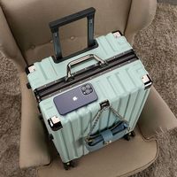 Grande Capacité PC Valise à Roulettes Trolley Hommes Femmes Mode Affaires Grande Solide Étudiant École Rangement Voyage Bagage