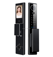 Cerradura Inteligente WiFi HD Cat Eye Tuya, Cerradura Automática con Reconocimiento Facial 3D, Huella Dactilar, Contraseña, Desbloqueo Inteligente para Puertas de Madera y Aluminio