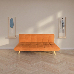 Großhandel Kleines Apartment 3-Sitzer Ausziehbares Klappbares Samt-Schlafsofa mit Umweltfreundlichem Design für Wohnzimmer Schlafzimmer - Product Image 2