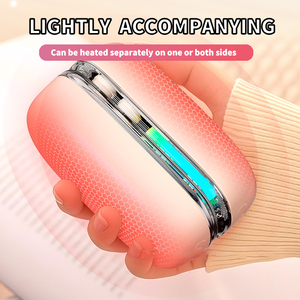 Chauffe-mains rechargeable double chaleur 5000 mAh avec affichage LCD et lumière LED, sortie USB-C - Product Image 2