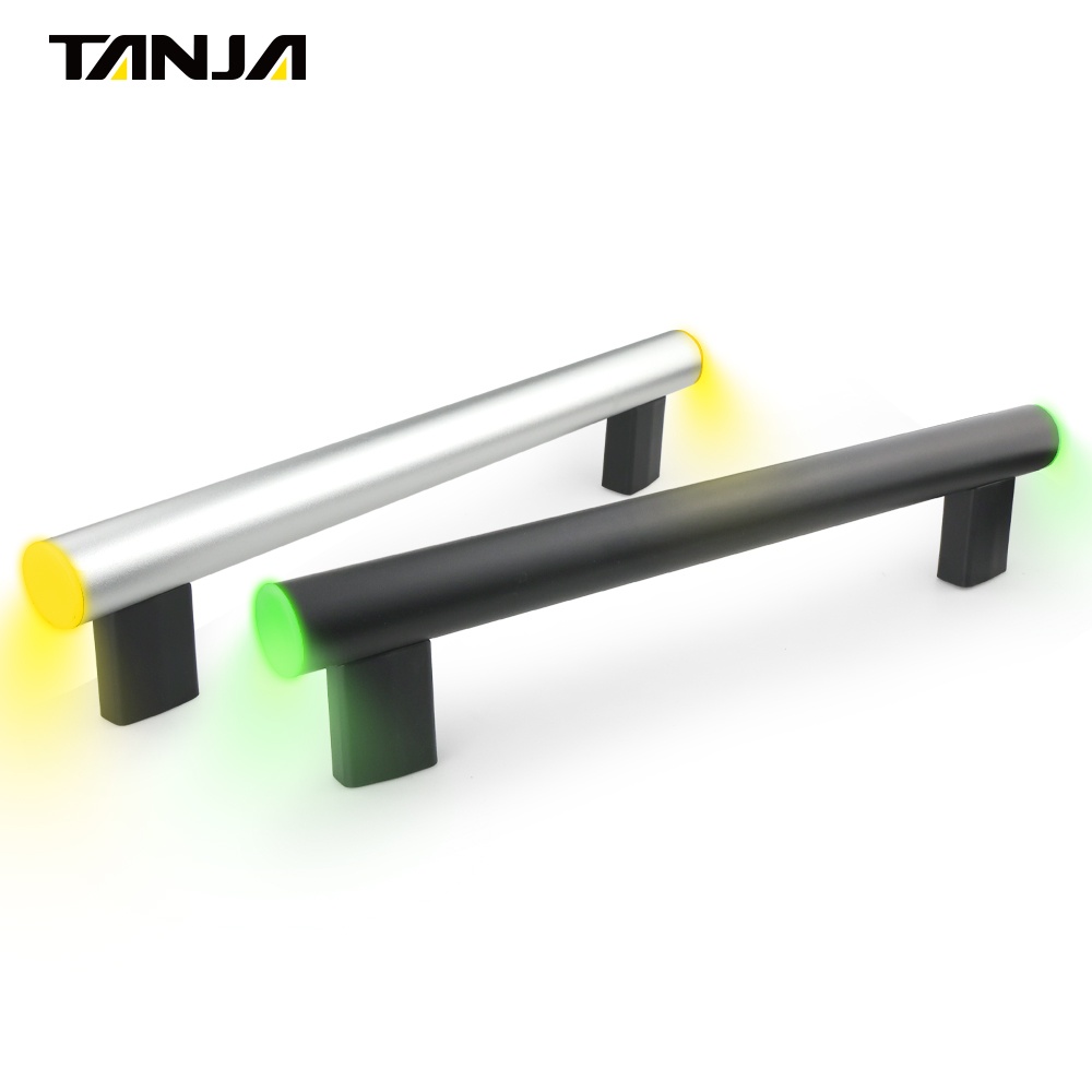 TANJA Factory Price Furniture Kitchen Wardrobe Cabinet Aluminum Alloy M8 U Arc-shaped Tubular Pull Handle With Indicator Light
