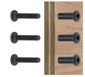 Black Carbon Steel Metric Pan Head <b>Screws</b> Coarse Thread Class 8.8 10mm Cap Diameter - Product Image 1