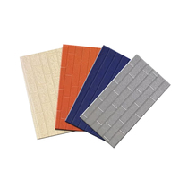 Panneau mural en mousse de polyuréthane isolant thermiquement, panneau sandwich ignifuge en métal décoratif pour revêtement extérieur
