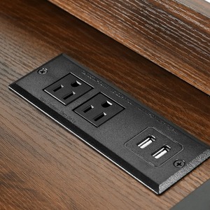 Şarj istasyonu çekmeceler ve raflar ile ahşap köpek sandık mobilya büyük köpekler için çok fonksiyonlu köpek kulübesi mobilya - Product Image 4