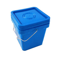 Ember Plastik Kotak untuk Kemasan Makanan dan Penyimpanan Rumah Tangga, Logo dan Warna Sesuai Pesanan, Ukuran 5L 10L 20L 25L