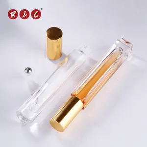 empty 10ml 15ml 20ml and 25ml luxury metal pocket refiable roll on rollerball perfume glass bottle custom