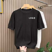 Camiseta Casual de Manga Corta de Poliéster Tejido para Hombre de la Mejor Calidad, Secado Rápido, Transpirable, Suave, para Deportes de Verano, Personalizable