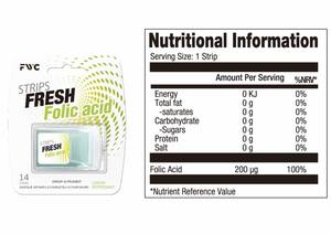 Yichao 엽산 신선한 스트립 휴대용 사용하기 쉬운 스트립 - Product Image 2