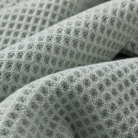 Peignoir en coton gaufré 100 % personnalisé avec logo, blanc, unisexe, pour hôtel et spa, doux, absorbant, respirant, à capuche