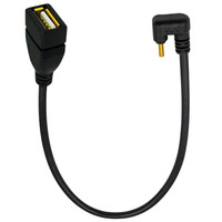 Cable USB 2.0 Hembra Tipo-C 2.0 OTG Chapado en Oro con Ángulo Izquierdo/Derecho/Arriba/Abajo para Teléfono Móvil y Compatibilidad con Memoria USB