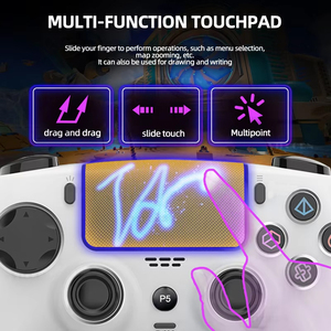 คอนโทรลเลอร์เกมไร้สาย SZ-5005B BT พร้อมช่องเสียบเสียง 3.5 มม. ทริกเกอร์แบบ Dual Hall Effect ไฟ RGB สำหรับ P5/PC/IOS/Android - Product Image 5