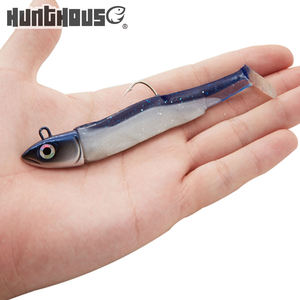 Nero morbido minnow spedizione jig testa di richiamo del <span class=keywords><strong>mare</strong></span> - Product Image 2