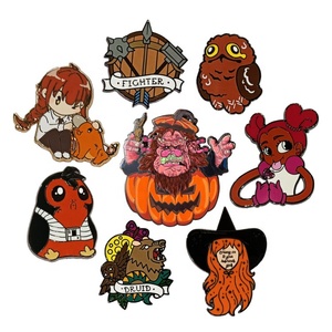 تصميم دبوس معدني مطلي بالمينا لشخصية الوحش ذو العين الواحدة وحرساته من الأنمي - Product Image 4