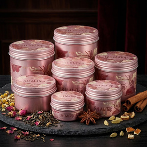 Pot en aluminium rose <span class=keywords><strong>de</strong></span> 60 ml en vrac avec insert EPE, contenant cosmétique - Product Image 5