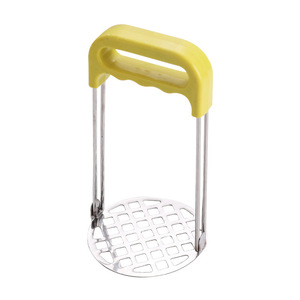 ที่บดมันฝรั่งสแตนเลส ด้ามจับสีน้ำเงิน สำหรับบดอาหารเด็ก อุปกรณ์ครัว - Product Image 2