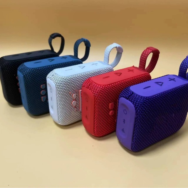 For GO4 for Speaker Plastic Golden Brick 4th Generation Mini Speaker IPX4 Waterproof Built-in Battery Deep Bass