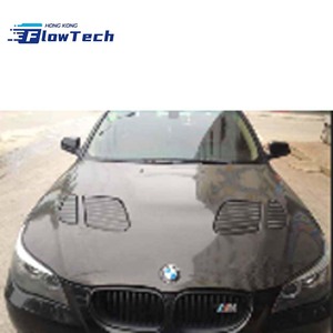 Capot en fibre de carbone FlowTech avec prises d'air pour BMW Série 5 E60 M5 2004-2010 – Kit carrosserie à montage direct - Product Image 2