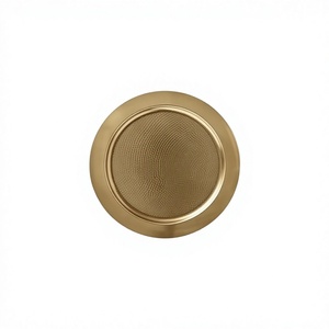 Assiette de présentation de dernière génération en acier inoxydable couleur or pour la maison, l'hôtel et les mariages - Product Image 1