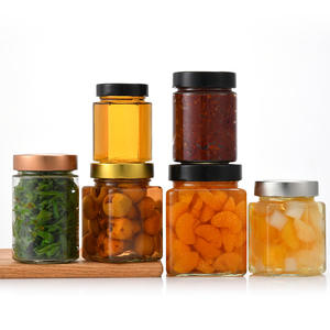 45ml 60ml 85ml 100ml 180ml 280ml 380ml 500ml 730ml Hexagone Cuisine Vide Miel Confiture <span class=keywords><strong>Cornichons</strong></span> Bocal <span class=keywords><strong>en</strong></span> Verre pour Stockage Scellé des Aliments - Product Image 2