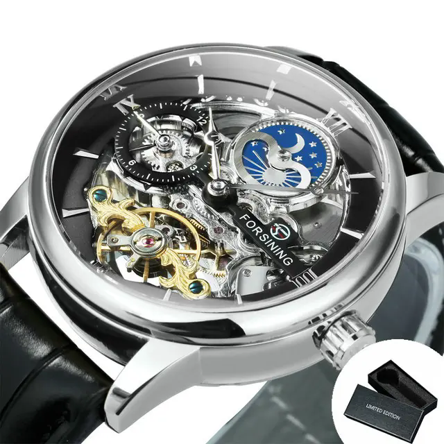 New Forsining 112 Automatic Watches Men Fashion Mechanical Men Watch Top Brand Luxury Waterproof Stainless Steel Luminous Watch