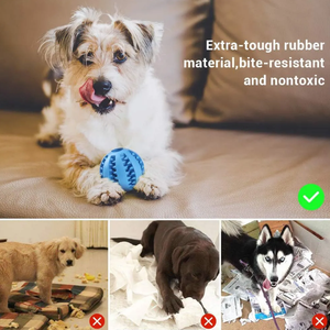 Juguete interactivo para perros con alimentador lento, respetuoso con el medio ambiente, TPR ChewToys, dispensador de golosinas, bola duradera para alimentar y jugar - Product Image 4