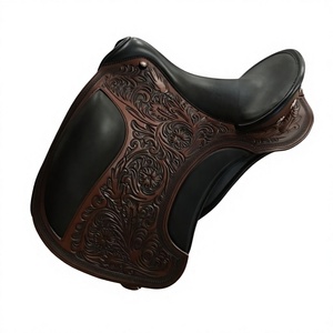 Selle de course BS International en cuir véritable, style anglais, douce et très confortable, durable, personnalisable, avec arbre en bois écoresponsable - Product Image 3