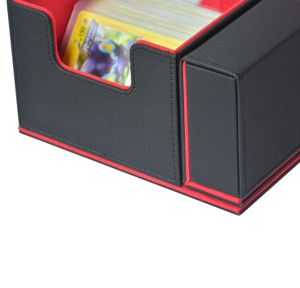 Boîte de rangement classique à fermeture magnétique avec plateau à dés amovible, capacité de 180+ cartes de jeu, vente en gros - Product Image 6