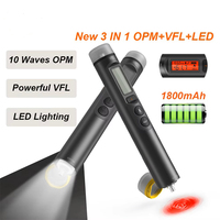 Testeur de puissance de fibre optique tout-en-un, localisateur visuel de défauts, stylo à lumière rouge, 10 longueurs d'onde, rétroéclairage LCD, lampe torche LED, Type-C, IP54