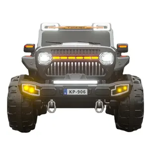 Super Big Size 12V Kinder elektrische Fernbedienung Kinder Spielzeug Batterie Polizeiauto für Kinder mit LED-Leuchten Fahrt auf dem Auto