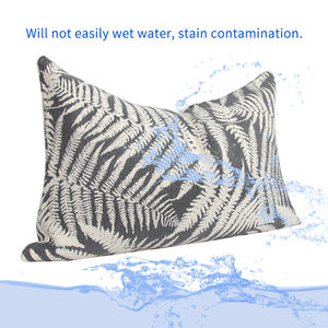 RUIYI luxe moderne 50X30 cm gris Satin lombaire taie d'oreiller rectangulaire géométrique <span class=keywords><strong>coussin</strong></span> hydrofuge jetable décoratif - Product Image 6