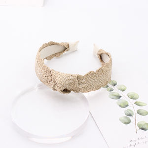 <span class=keywords><strong>Diadema</strong></span> Tejida <span class=keywords><strong>con</strong></span> Nudos <span class=keywords><strong>de</strong></span> Estilo Bohemio Personalizable <span class=keywords><strong>de</strong></span> Ala Ancha para Mujer, Ideal para Usar en la Playa en Verano - Product Image 6