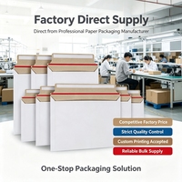Enveloppe rigide pour envoi postal A3 A4 A5 A6, personnalisée, en carton, avec fermeture autocollante